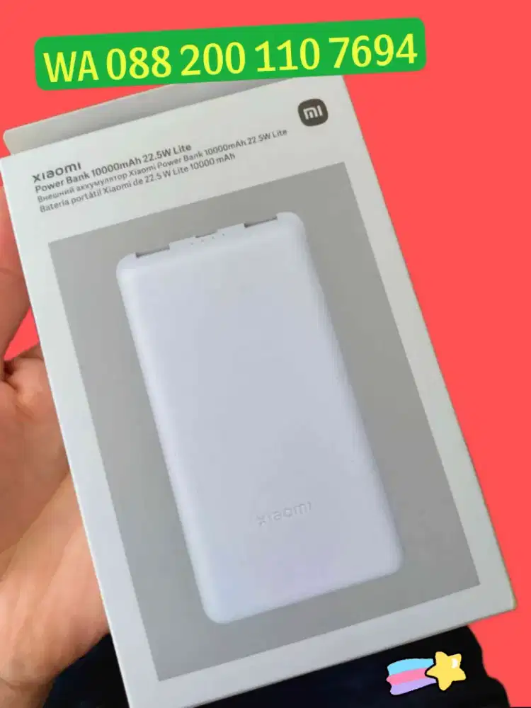 Powerbank Xiaomi kapasitas 10.000 mAh ASLI Original. Joss ! Stylish