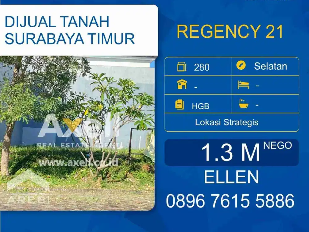 Tanah Regency 21 Dijual