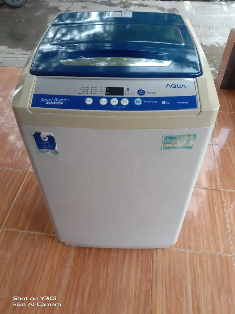 Mesin cuci Aqua hijab series 9 kg normal siap pakai