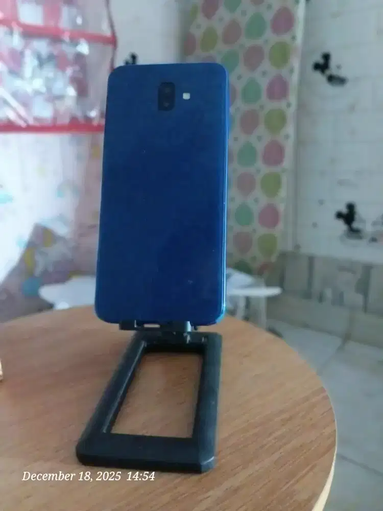 Di Jual Samsung J6 Plus 4/64 GB Biru Minus Fingerprint OFF