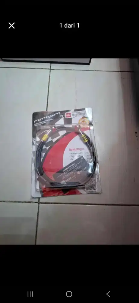Selang rem race pro warna hitam