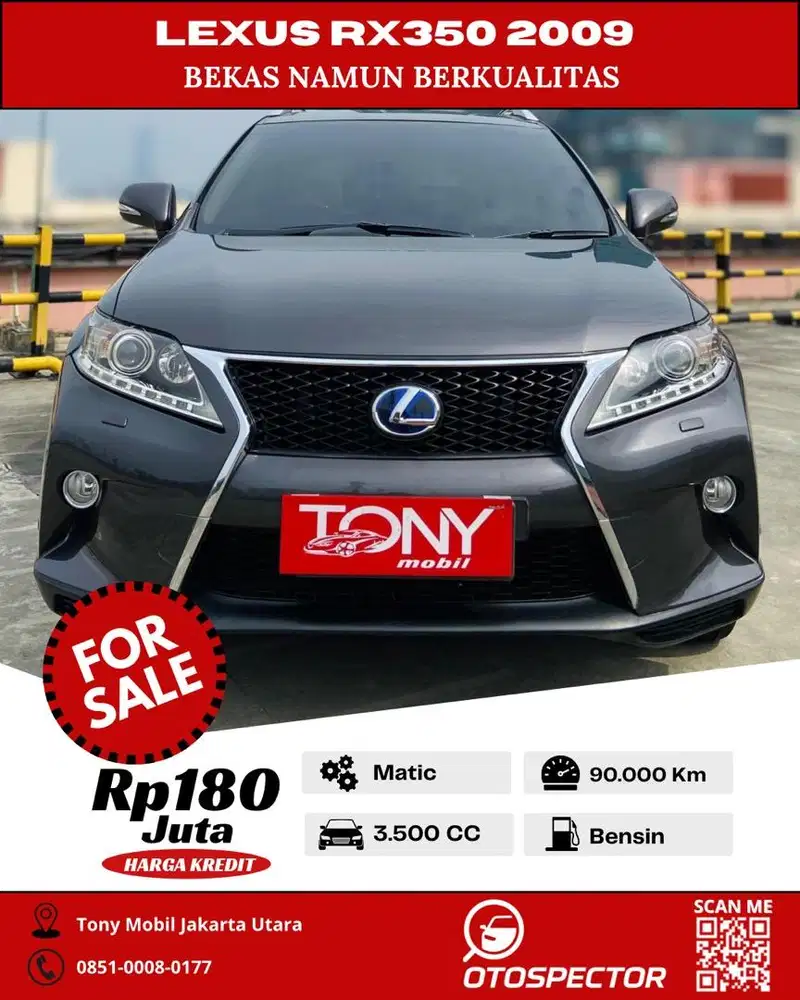 Sunroof Lexus RX 350 3.5 AT 2009
Upgrade Facelift 2014