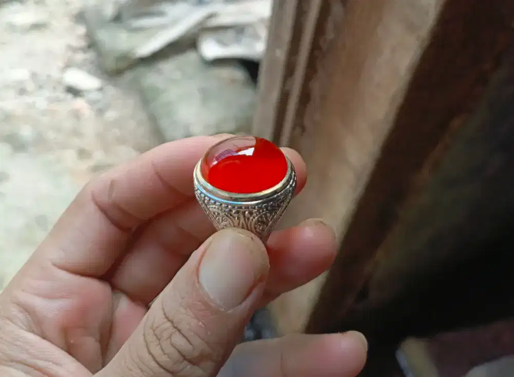 Natural batu akik red raflesia bengkulu super kristal