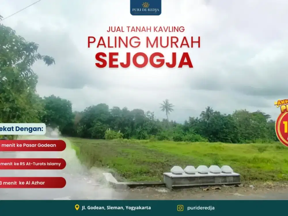 Tanah Murah Godean Harga Paling Dicari