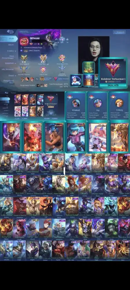 Mobile Legend, Kolektor Terhormat 1