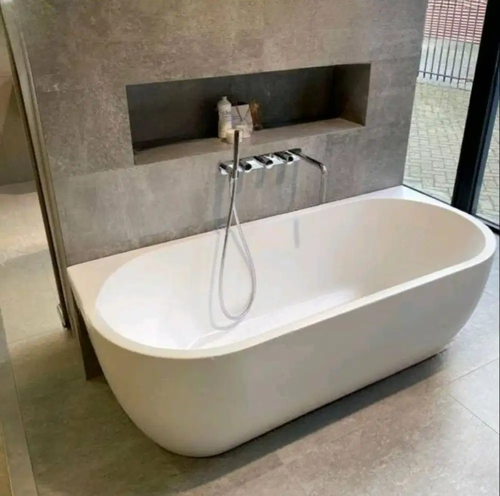 Bathtub Custom Sudut Terrazzo