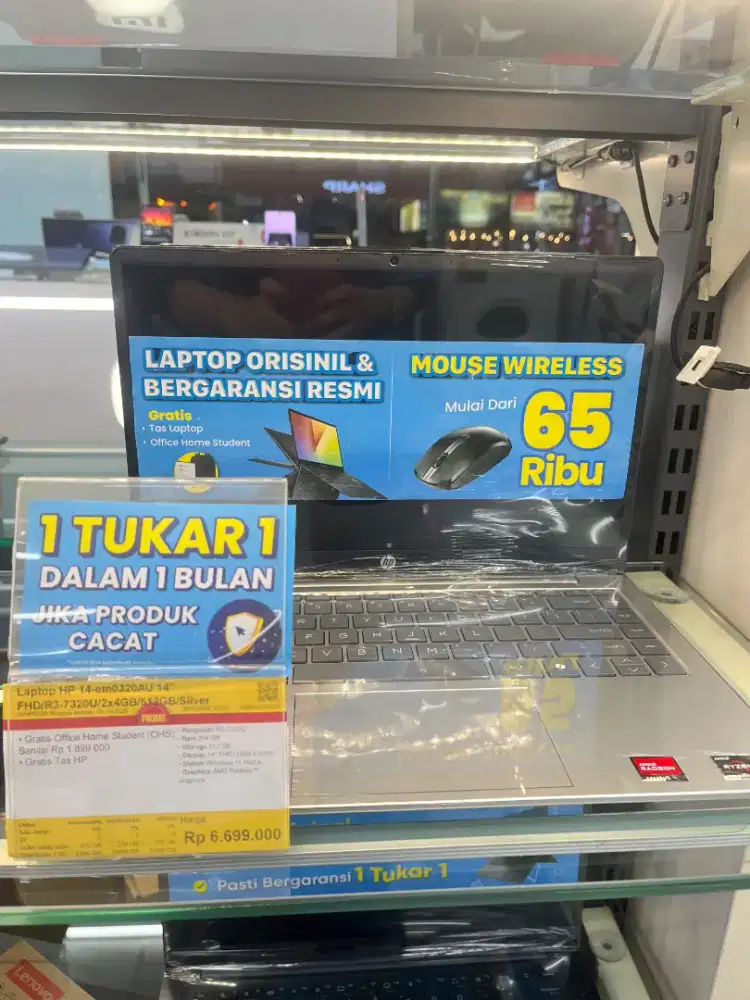 Laptop HP 14-em0320AU 14 FHD/R3-7320U/2×4GB/512GB