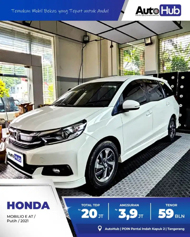 Honda Mobilio 1.5 E AT 2021 White. FULL RECORD!!!