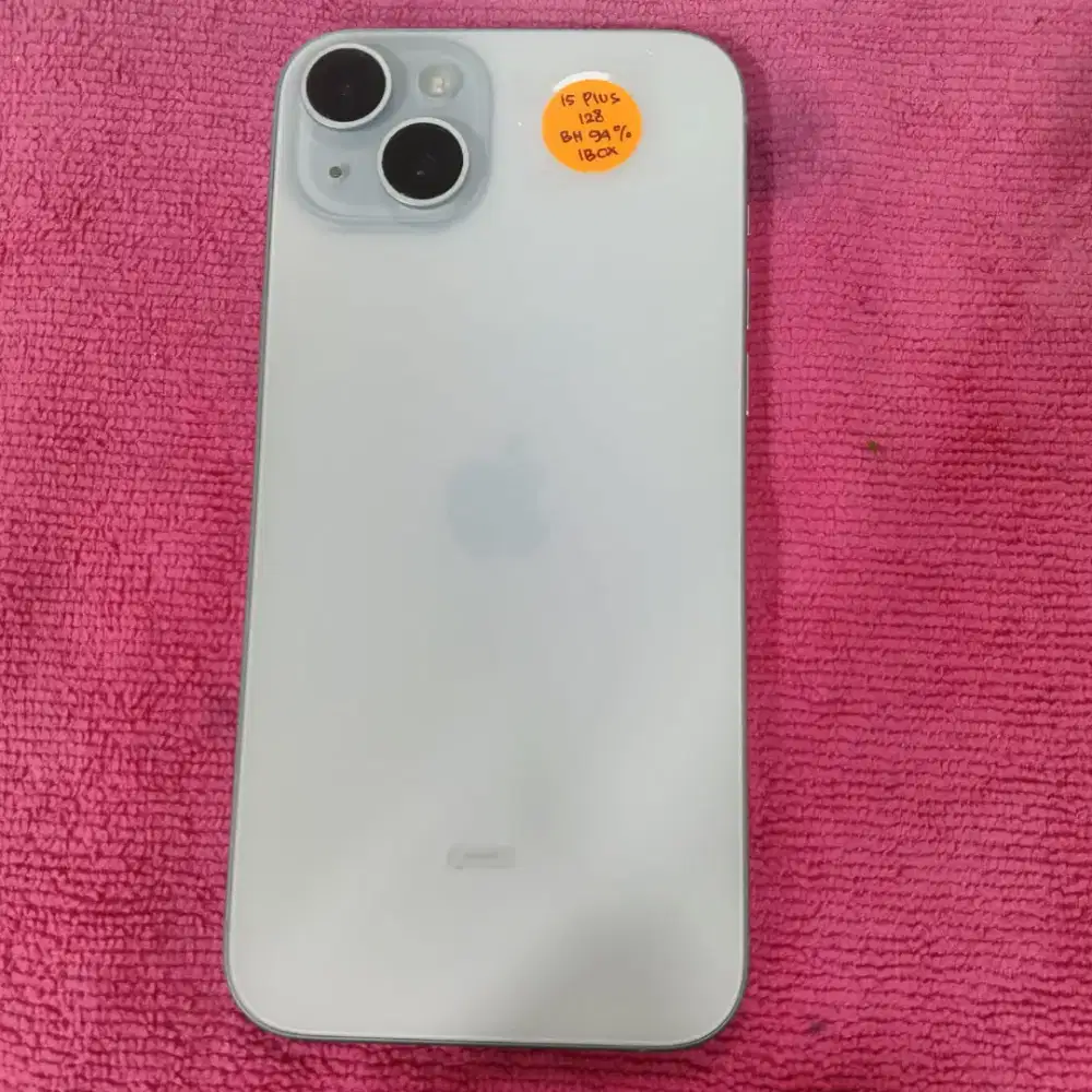 Iphone 15  plus 128  blue garansi iBox on BH 94%