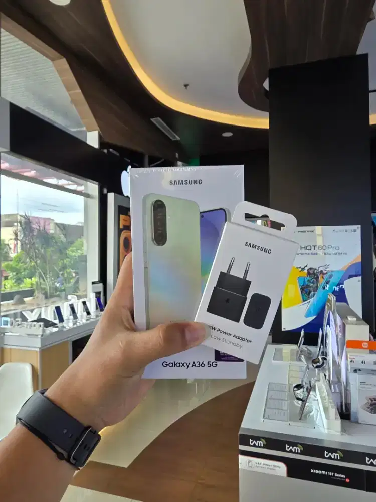 FREE ADAPTOR 25W! SAMSUNG A36 8/256 SEGEL BISA COD GARANSI RESMI