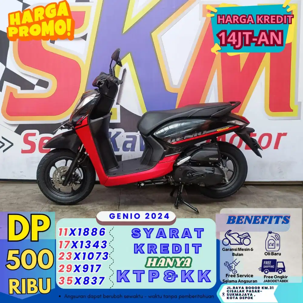 ( genio 2024 DP:500 proses 1hari km low) cash credit