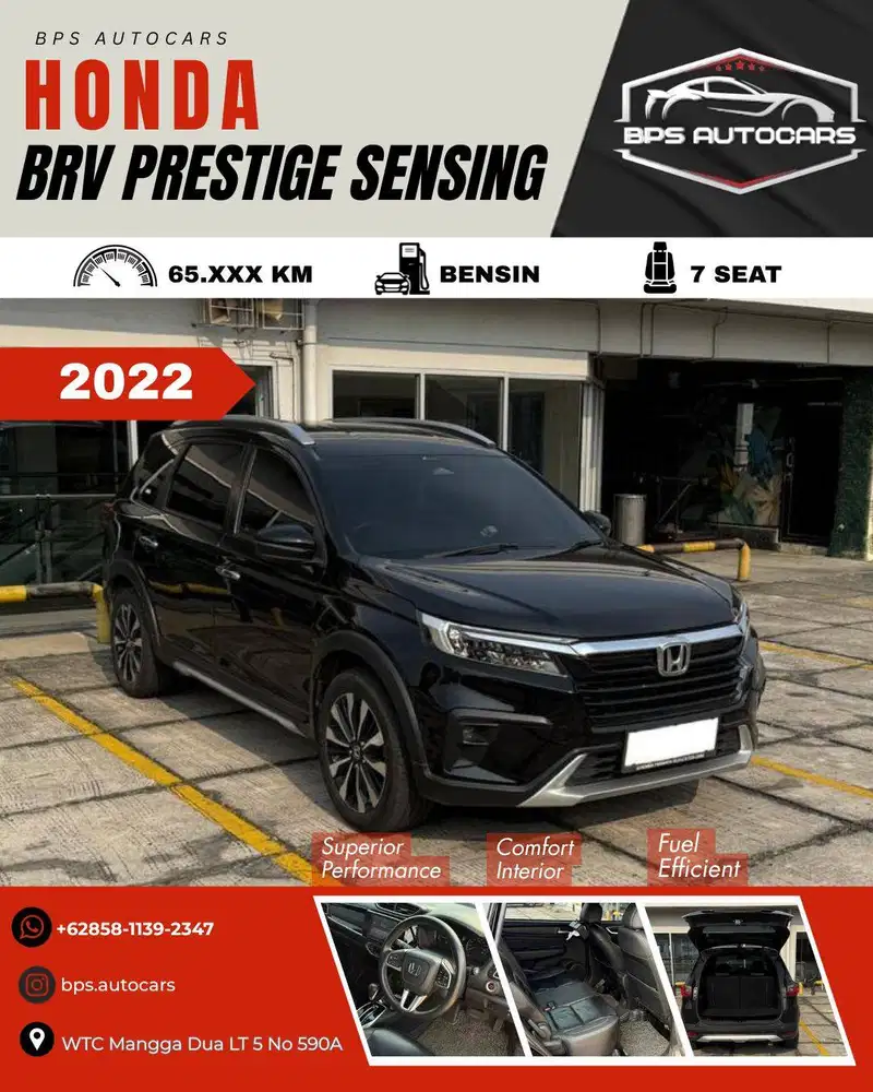 HONDA BR-V 2022 PRESTIGE SENSING | PAJAK HIDUP | BEBAS BANJIR