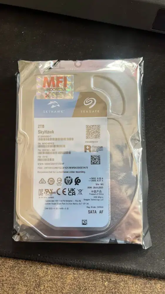 Hardisk 2TB MFI New Segel