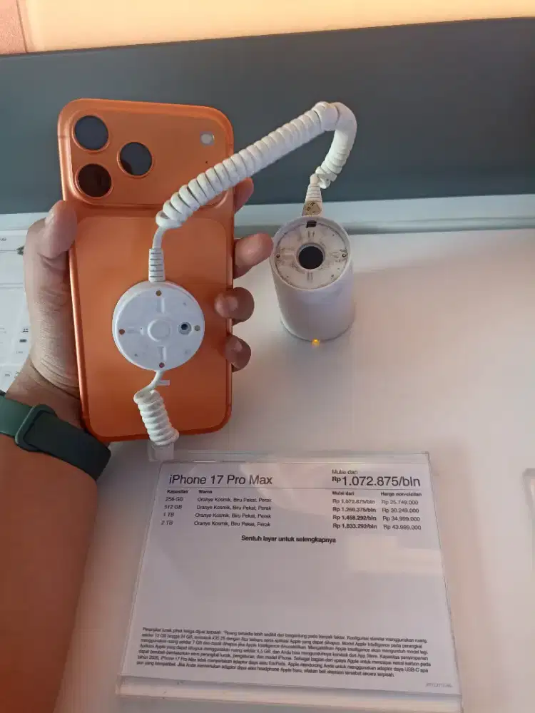 CICILAN RINGAN BUNGA 0% IPHONE 17 PRO MAX