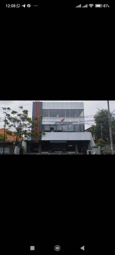 DIJUAL BANGUNAN KOMERSIAL 3 LANTAI DI JEMUR ANDAYANI ADA PARKIR 14 MBL