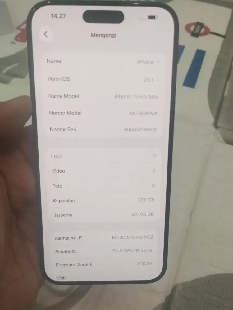 Iphone 15 Pro Max 256GB, Blue Titanium. Ibox