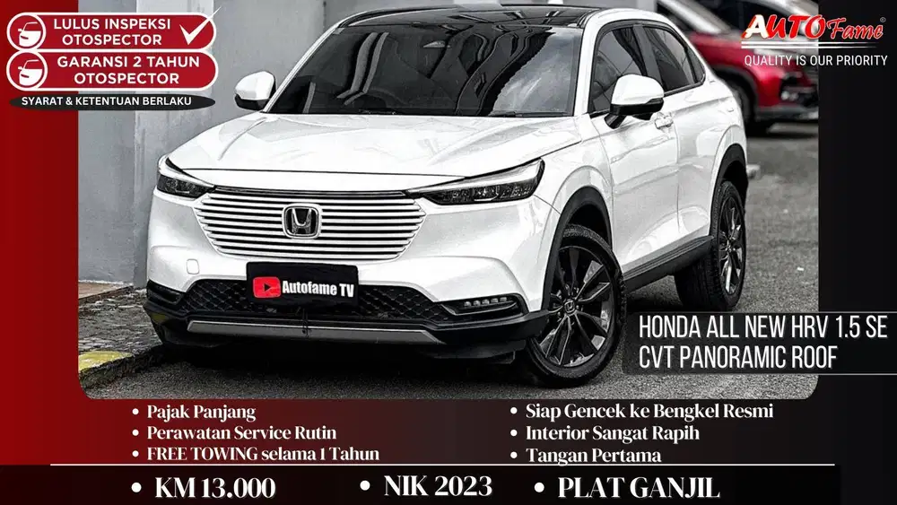 Honda All New HRV 1.5 SE CVT Tgn 1 Dr Br NIK 2023