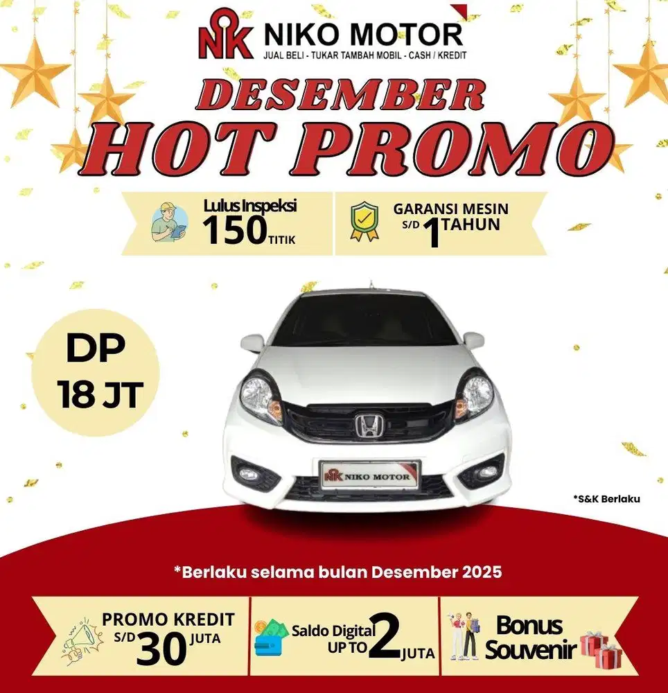 (ANTIK KM20RB) BRIO 1.2 E 2017 AT : 2016|2018