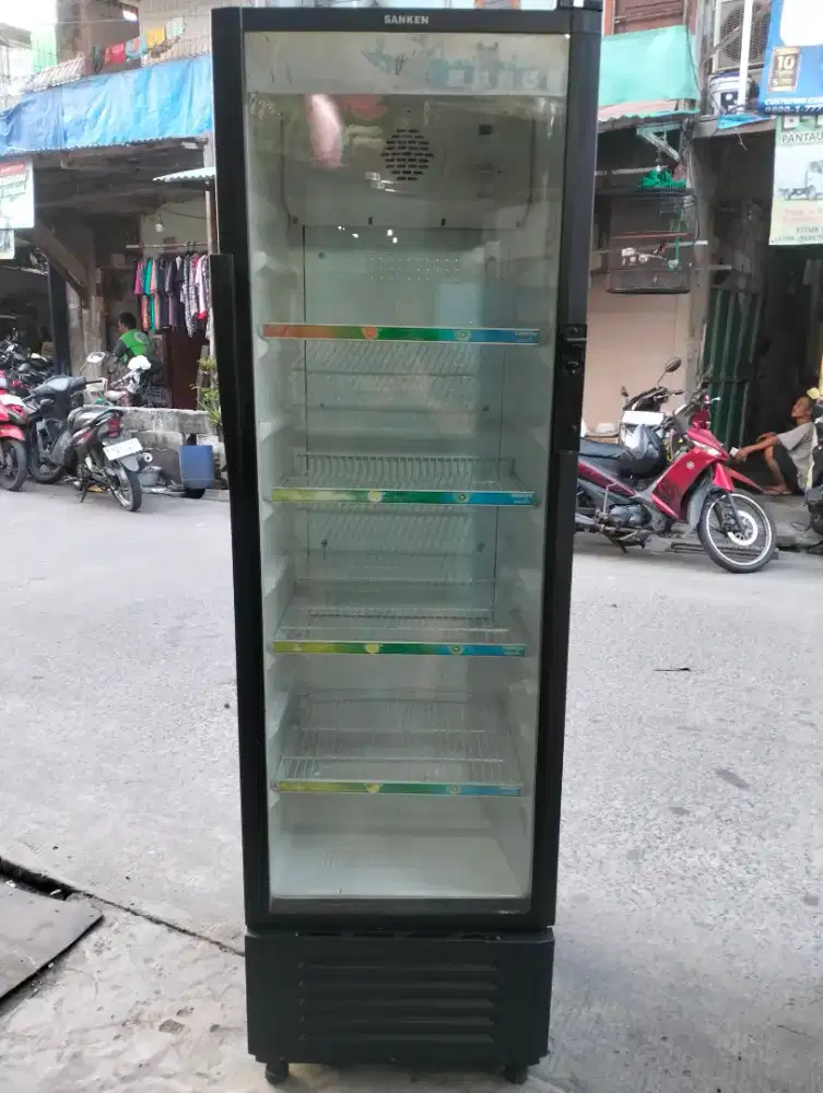 Showcase Sanken 4 rak dingin normal masih asli ori blm pernah service