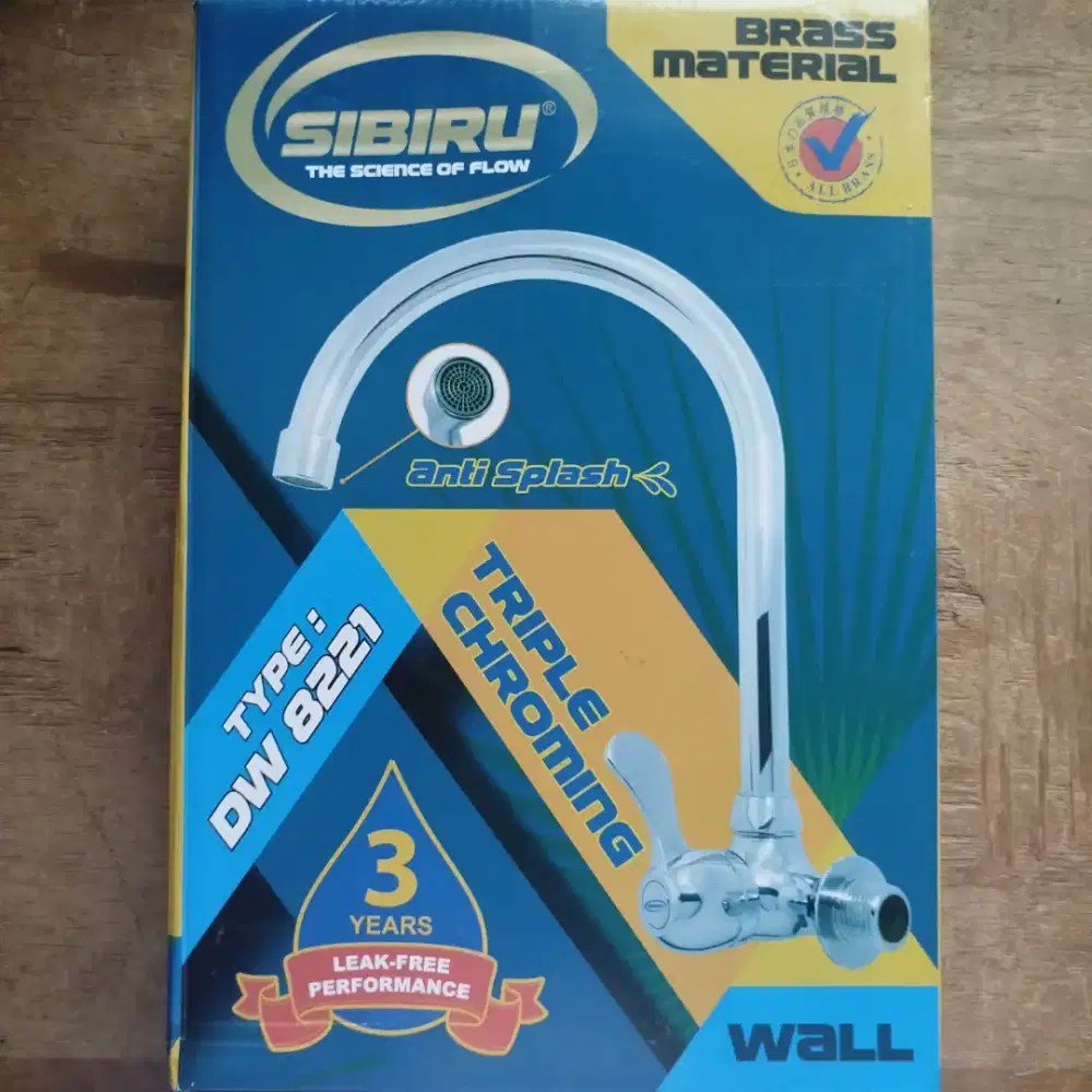 SIBIRU DW 8221 Kran Angsa Kran Cuci Piring Dapur  FULL KUNINGAN