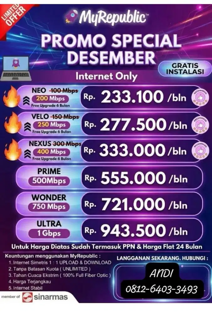 Promo Terbaru My Republik