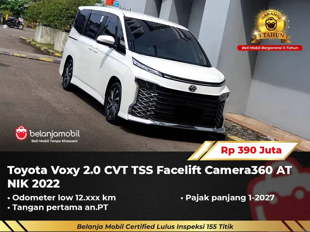 [ GARANSI 5TH ] Toyota Voxy 2.0 CVT TSS Facelift AT 2022/2023