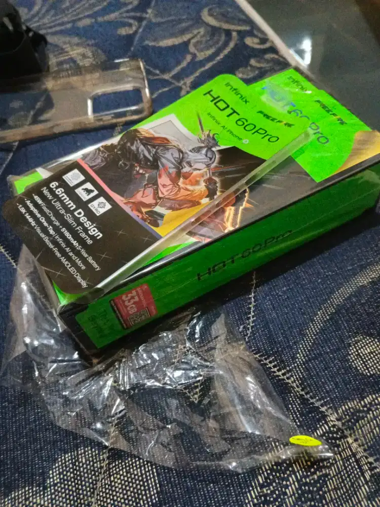 infinix HOT 60 pro warna biru 8 /256 masih mulus Like new