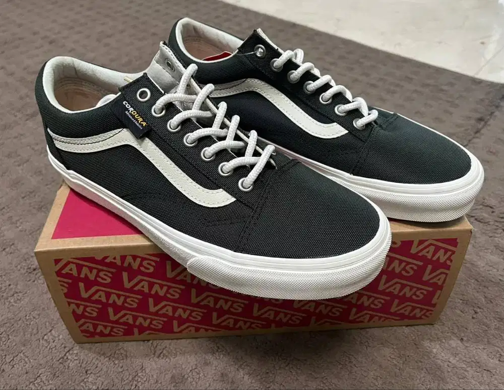 Vans Old Skool Cordura Fabric - Forest / Marshmallo (bonus kaos kaki)