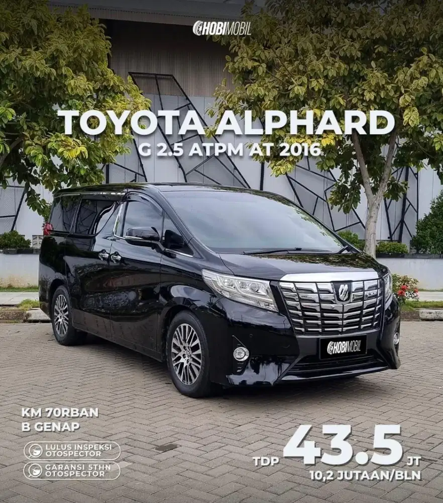 Alphard G 2.5 ATPM AT Pmk 2016