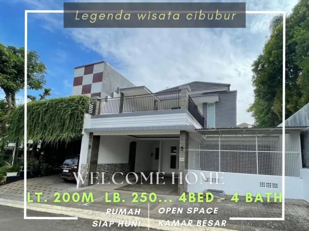 jual cepat rumah siap huni legenda wisata cibubur dekat tol kota wisata cibubur
