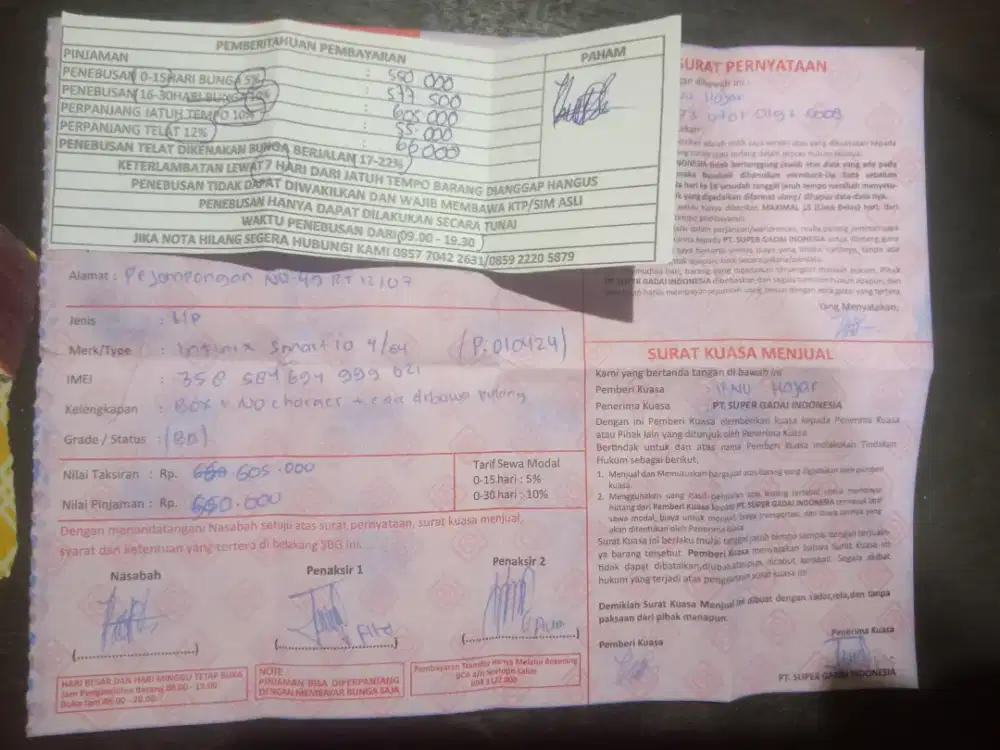 Infinix smart 10 ram 4+4/64 mulus lengkap