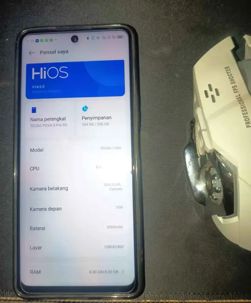 Tecno pova 5 pro 5G 8/256 fullset