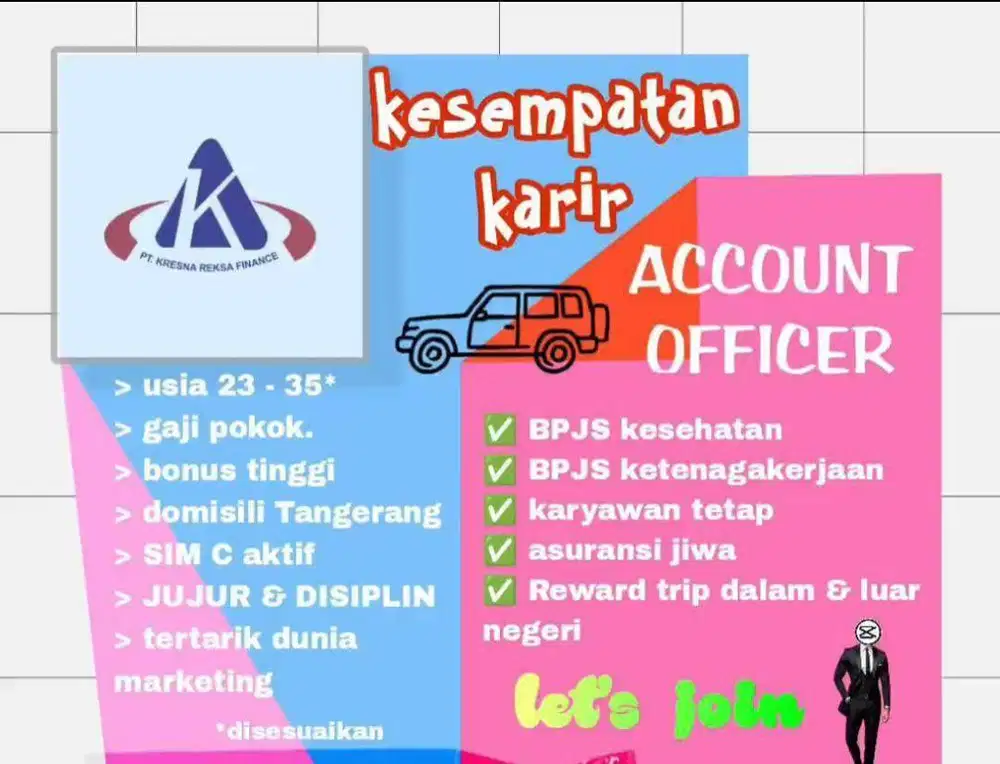 Lowongan Pekerjaan Account Officer Mobil