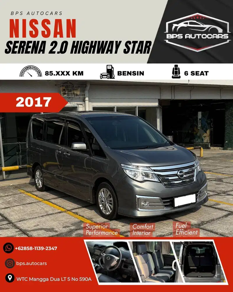 Nissan Serena HWS 2017 AT | Jok Kulit | Keyless | Kondisi Istimewa