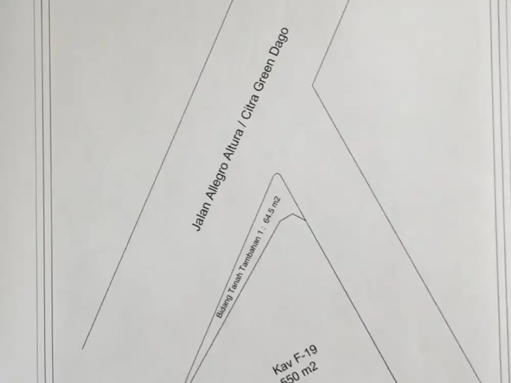 Tanah kavling 9,5 jt pasaran developer 12jt SHM dekat Stamford School Jl.citra green dago bandung utara