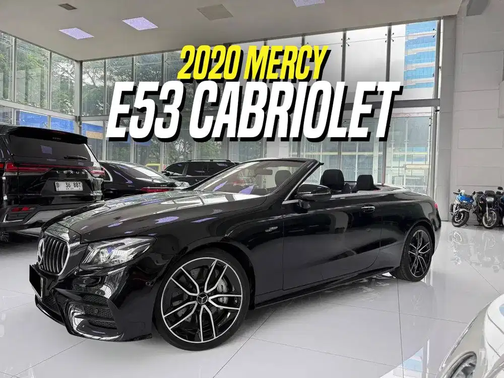 Mercedes Benz E53 AMG Cabriolet 2020 NIK 2019 Black Hitam Mercy E 53