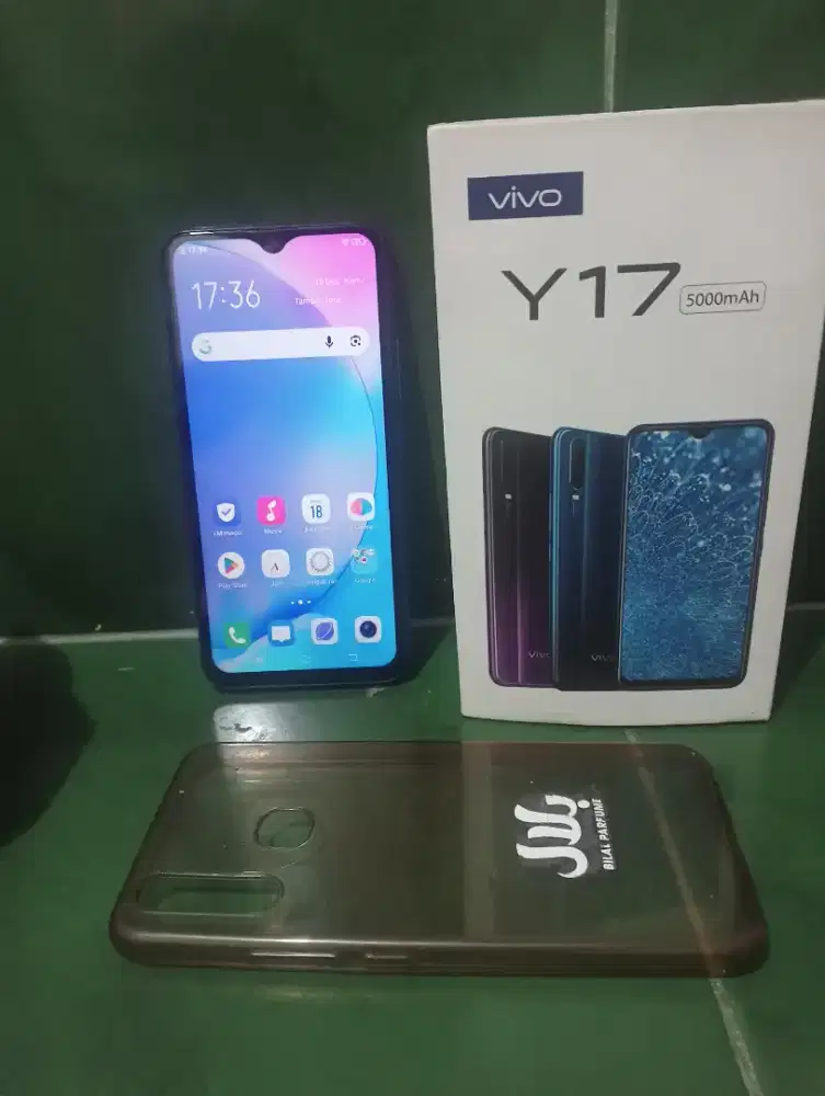 Vivo y17, ram 8/256, kelengkapan fullset+softcase, nominus