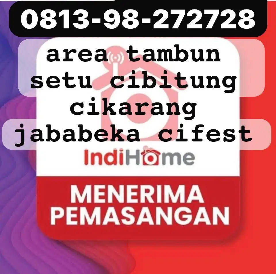 Wifi indihome bekasi cikarang jababeka