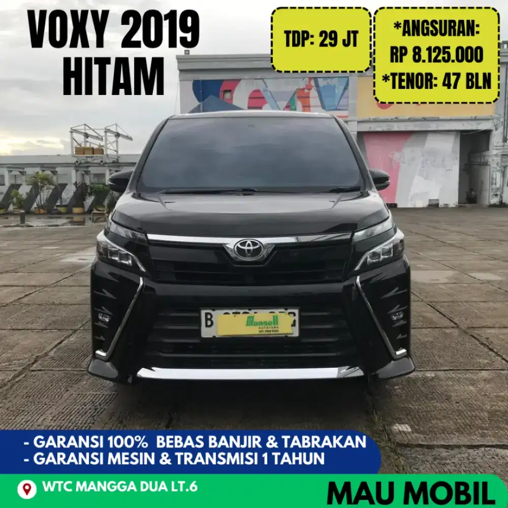 TDP 29JT KM 45rb, Voxy 2018/2019/2020 Hitam