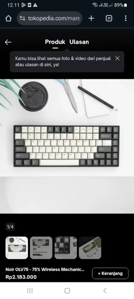 mechanical keyboard noir OLV75