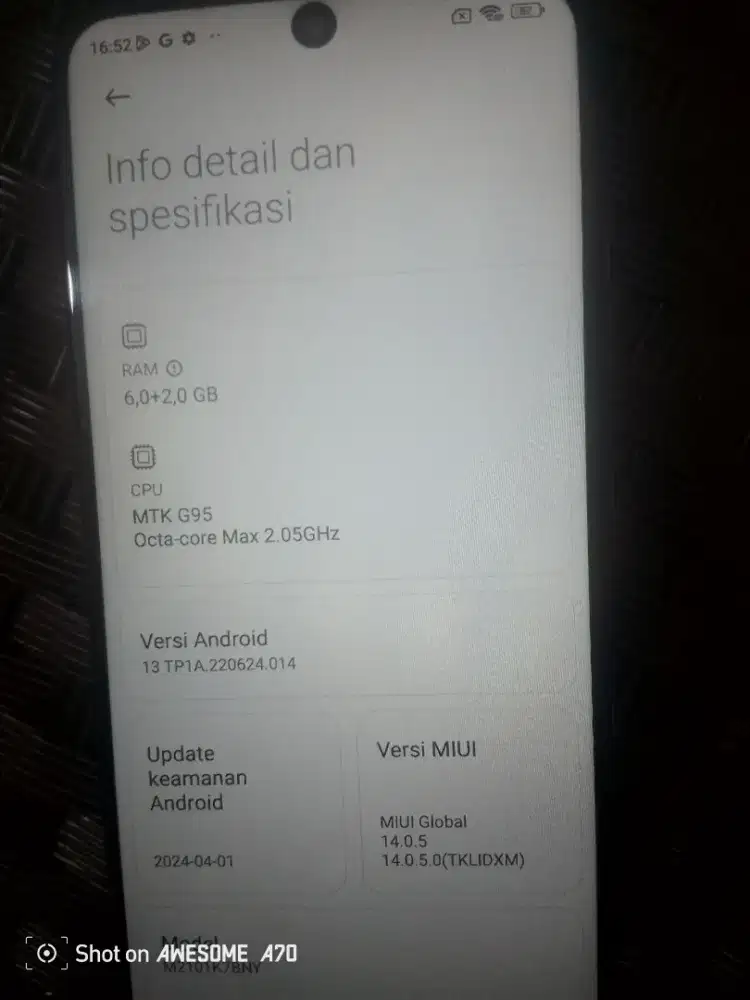 Redmi note 10s 6+2/ 128