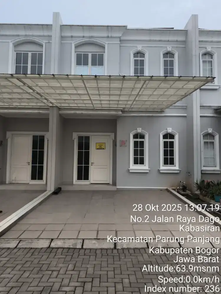 Over kredit murah rumah cluster 2lt dkt stasiun Parung Panjang Bogor