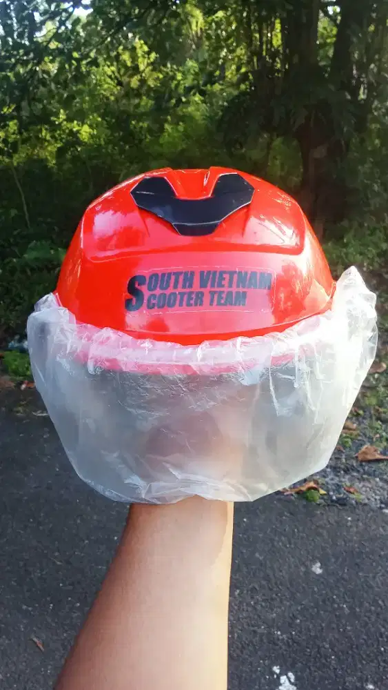 Dijual helm pribadi Vietnam style kondisi masih baru  siap pakai bosku