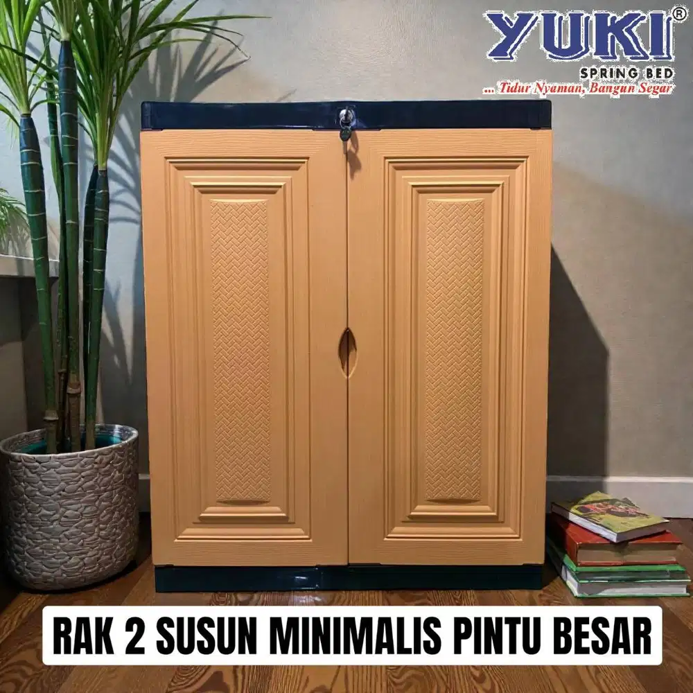 Rak Susun Minimalis 2 Susun Pintu Besar Ligostar
