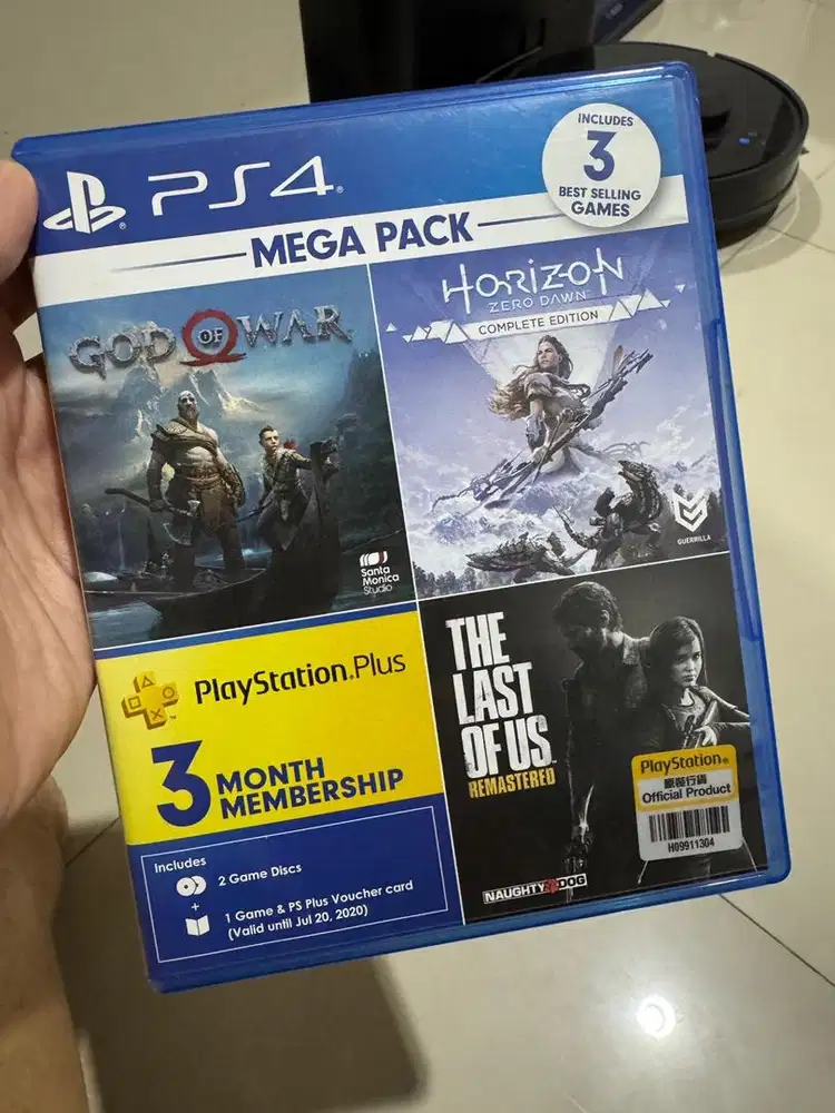 Kaset Game PS4 Mega Pack God of War Horizon Zero Dawn Complete Edition