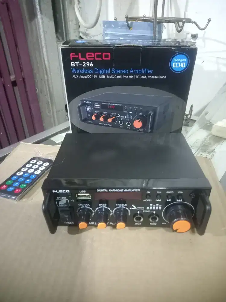 Amplifier Bluetooth karoke fleco baru