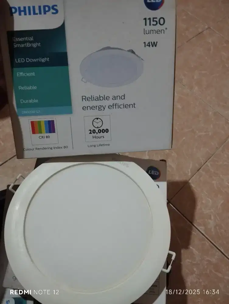 lampu philips downlight 1150 lumen