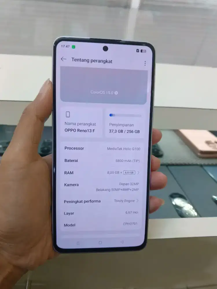 Jual hp Bks Oppo reno13f 8/256gb purple mluss no mnus lngkp