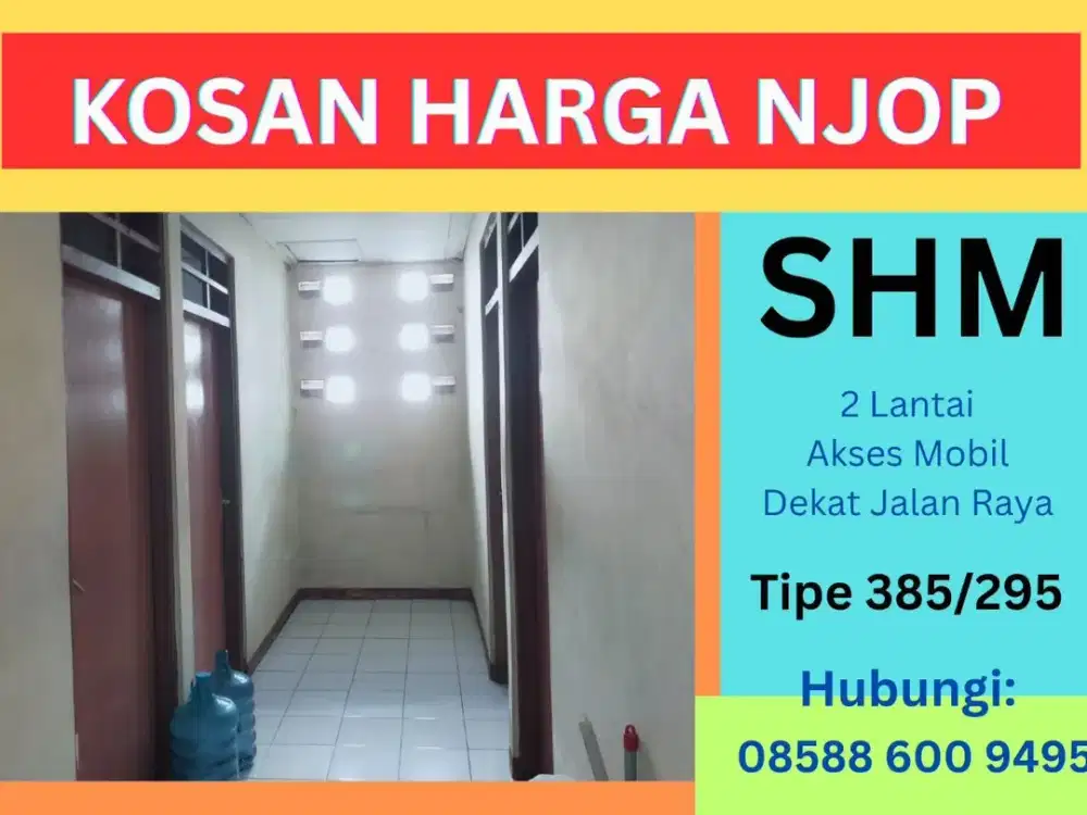 Jual Rumah Kost Butuh Uang di Jakarta Timur, Matraman, SHM, Harga NJOP, Nego Sampai Deal