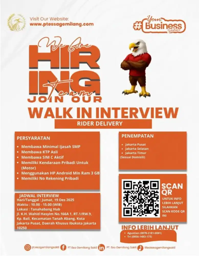 Info loker jakarta pusat